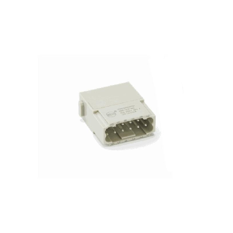 Insert HM modulaire, Quick Connection à ressort, mâle, 12 pin, 10A, Polycarbonate 
